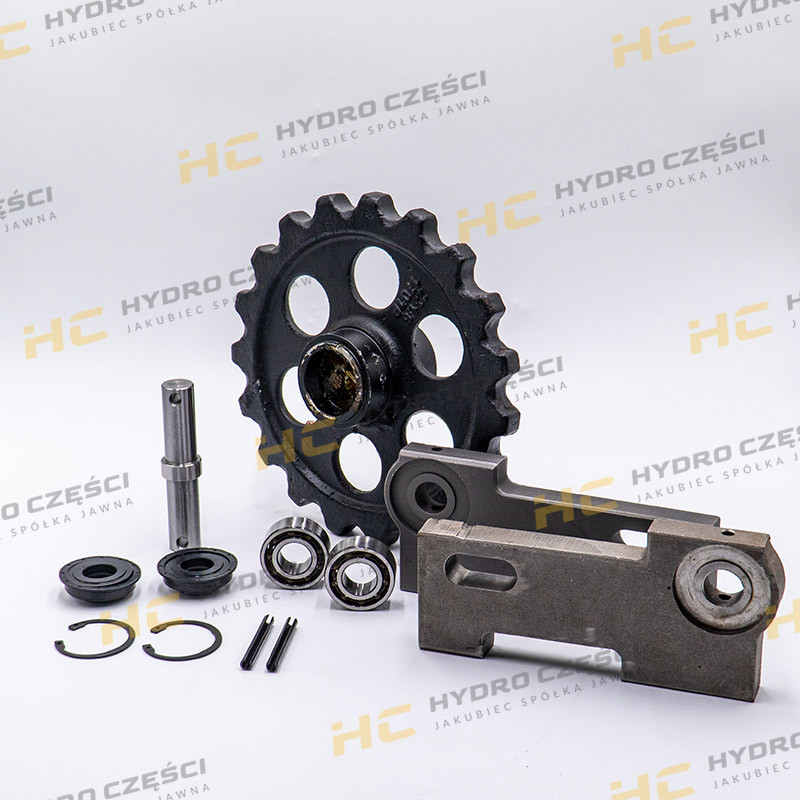 Натяжное колесо JCB 8014-8018 в комплекте с креплением