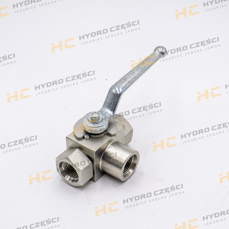 Шаровой кран JCB с 3 портами 1/2 BSP-AZERI PARTS