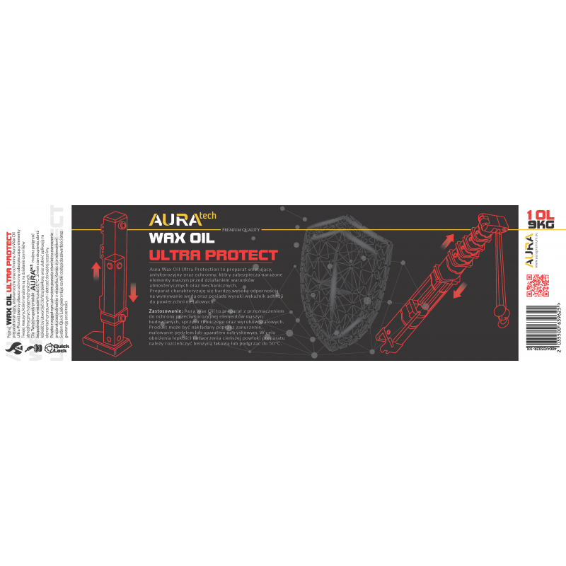 AURA WAXOIL ULTRA PROTECTION, 10 л — смазка для направляющих и элементов шасси