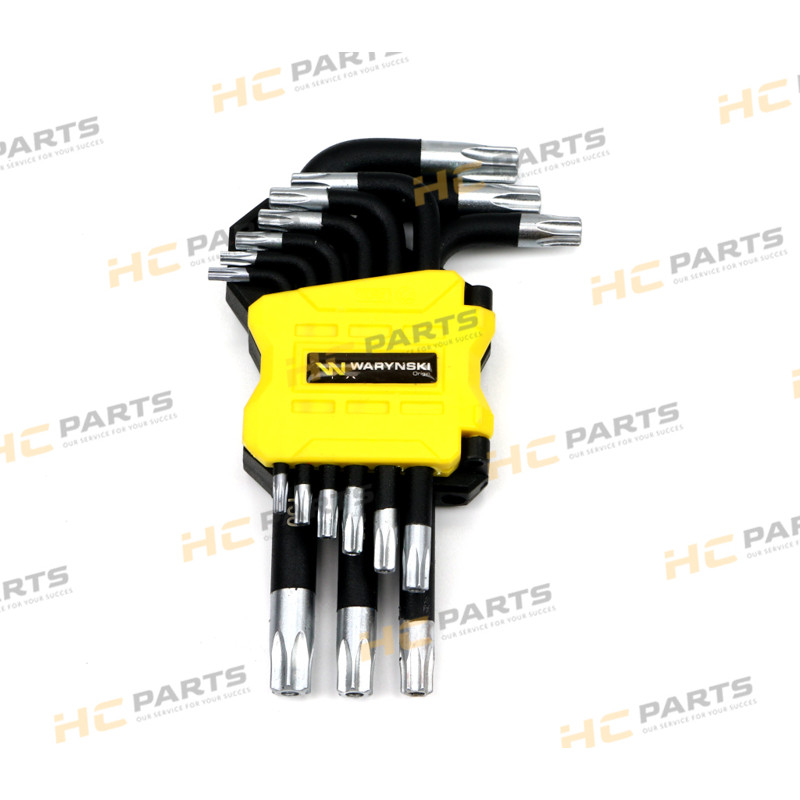 Набор ключей TORX T10 — T50 из стали S2 9el в держателе Warynski